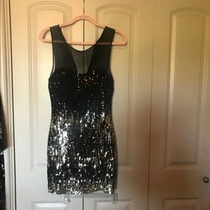 Sequined cocktail dress